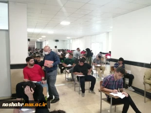 بازدید نماینده محترم نظارت، ارزیابی، و تضمین کیفیت دانشگاه فنی و حرفه ای از برگزاری امتحانات پایان ترم 012 در آموزشکده فنی و حرفه ای پسران نوشهر 12